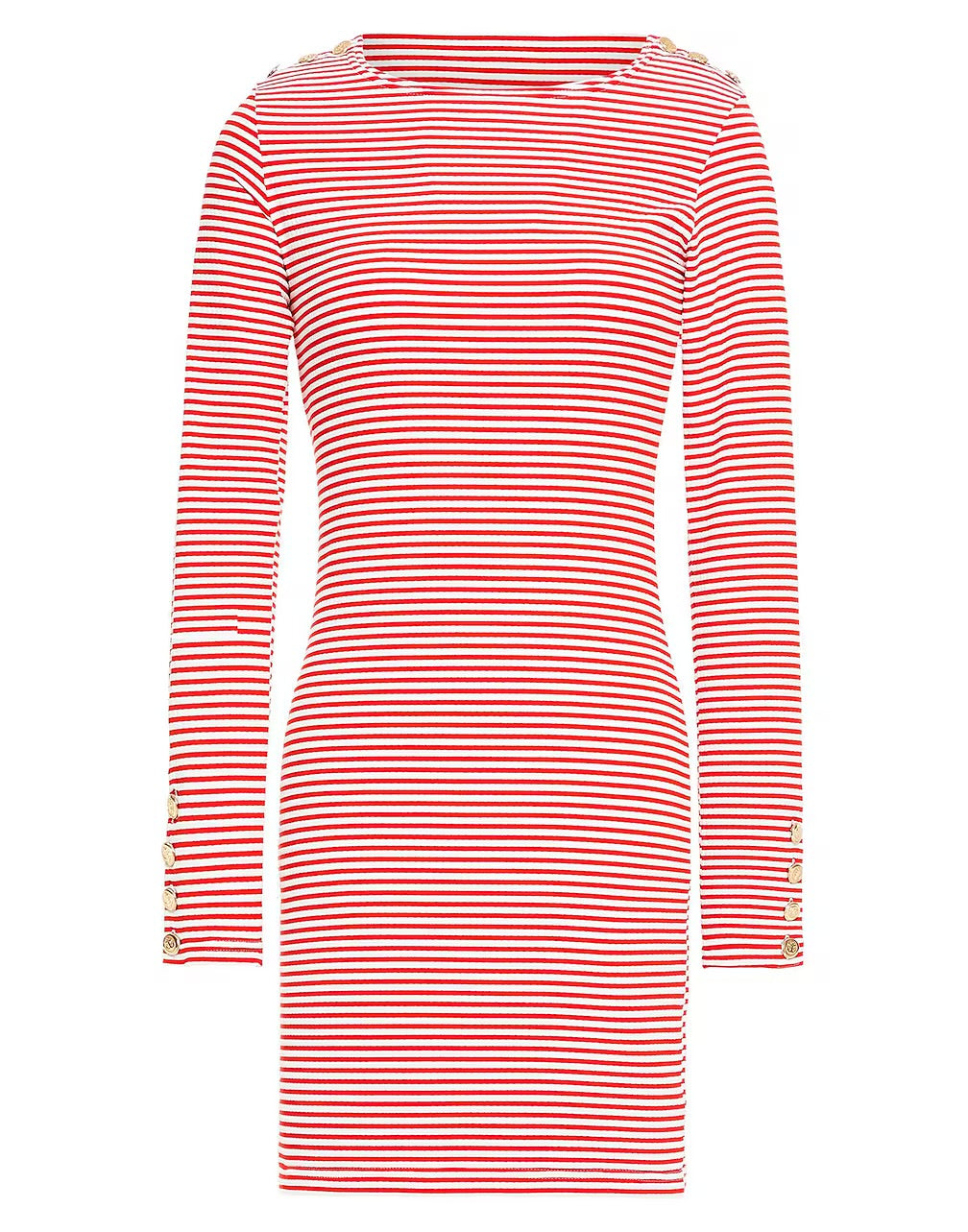 Agata Red Stripe Dress