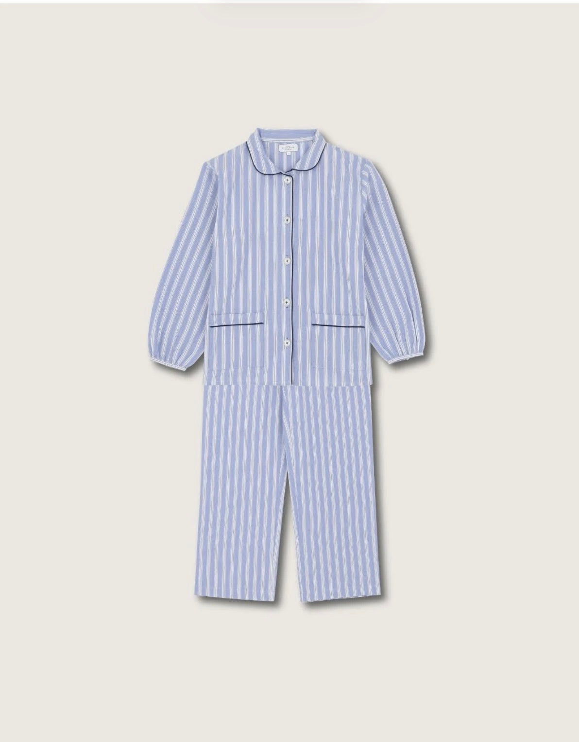Claudine PJ Set Blue Stripes