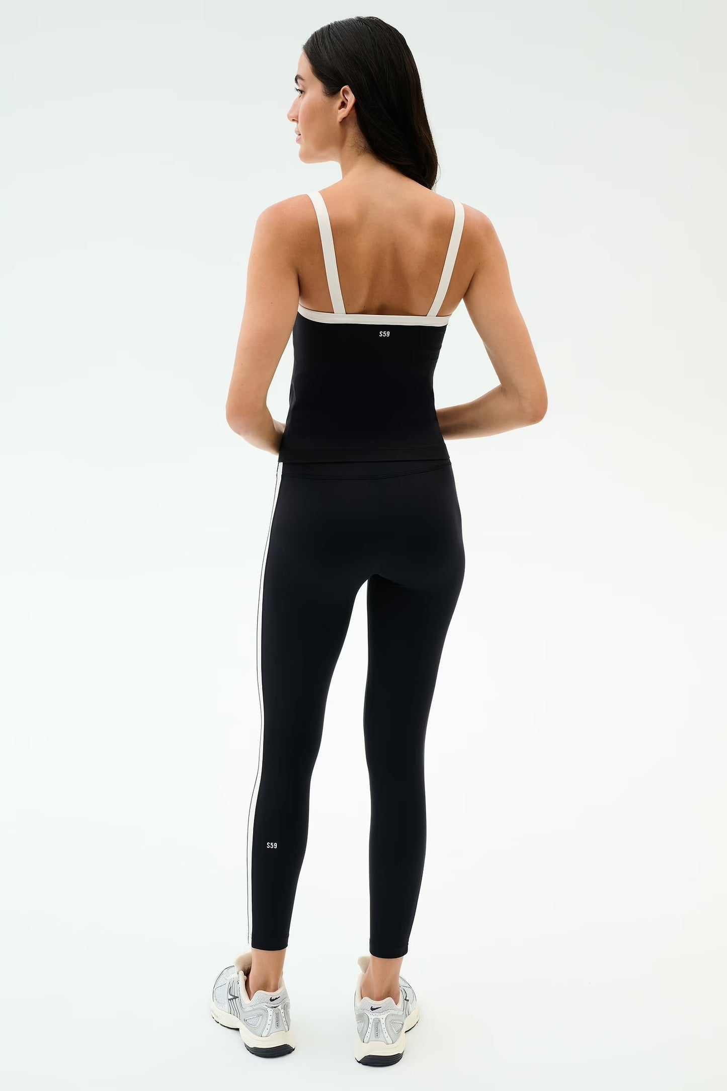 Clare High Waist Leggins Black/White