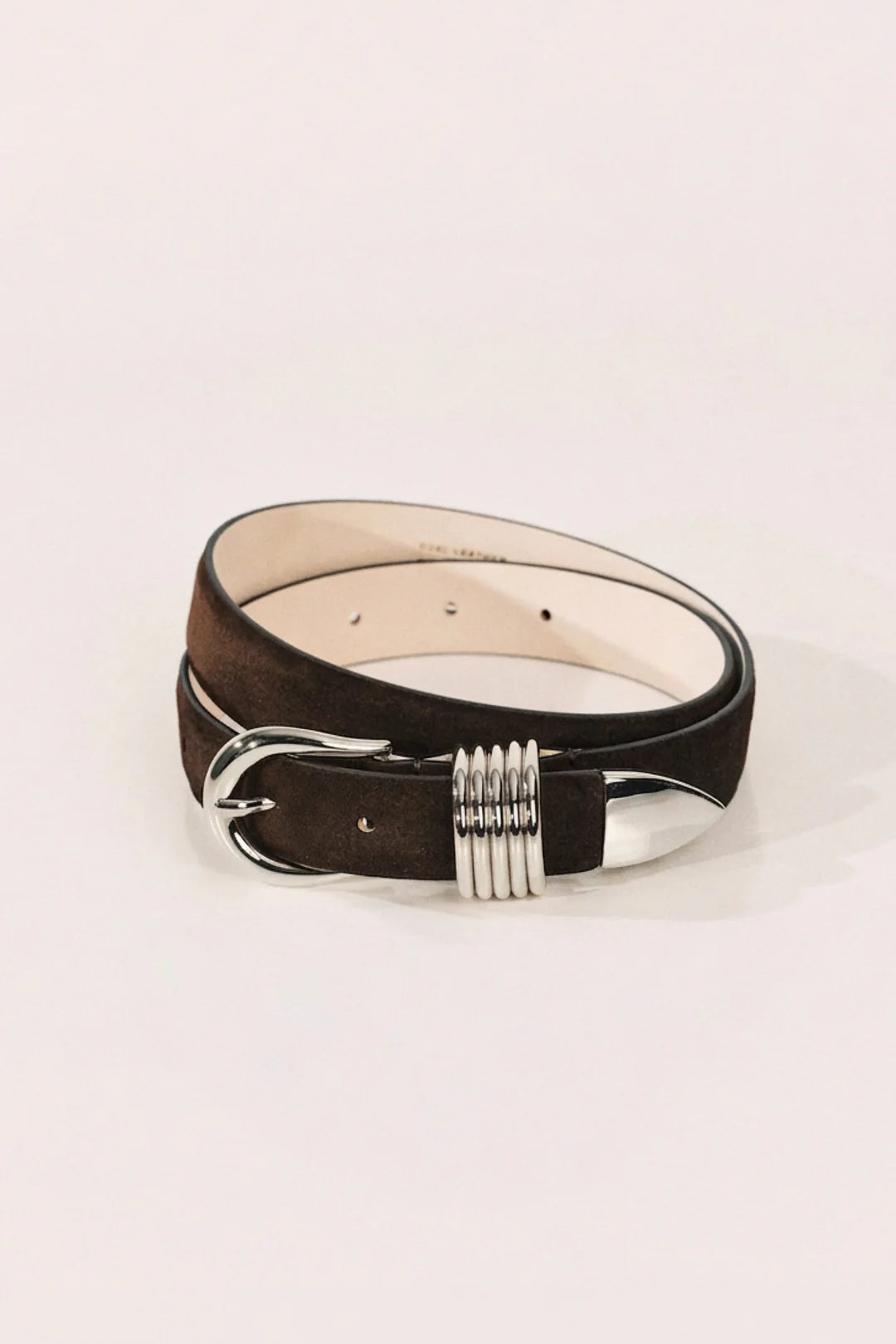 Hollyhock Suede Belt Chocolate