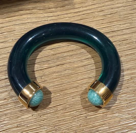 Emerald Green Amazonite Bangle