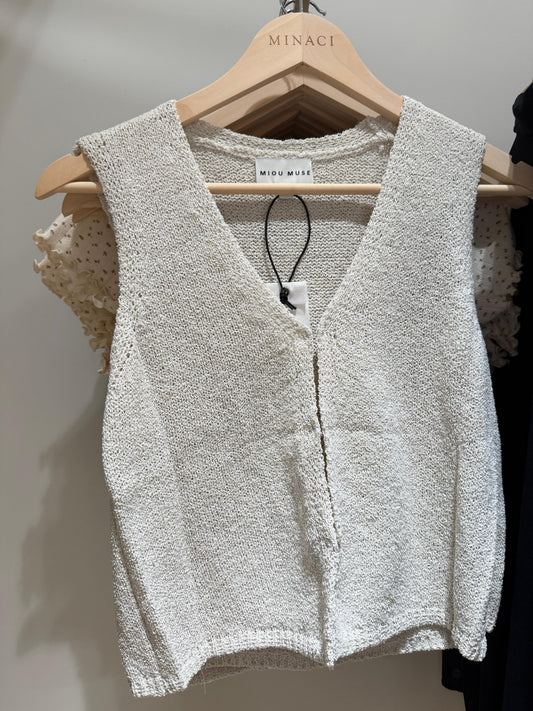 Hook & Eye Vest Cardigan Light