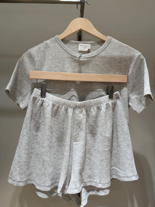 Waffle Grey Set