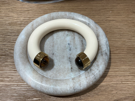 Ivory tigers eye bangle