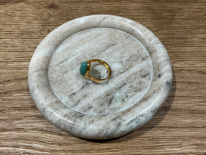 Amazonite adjustable ring