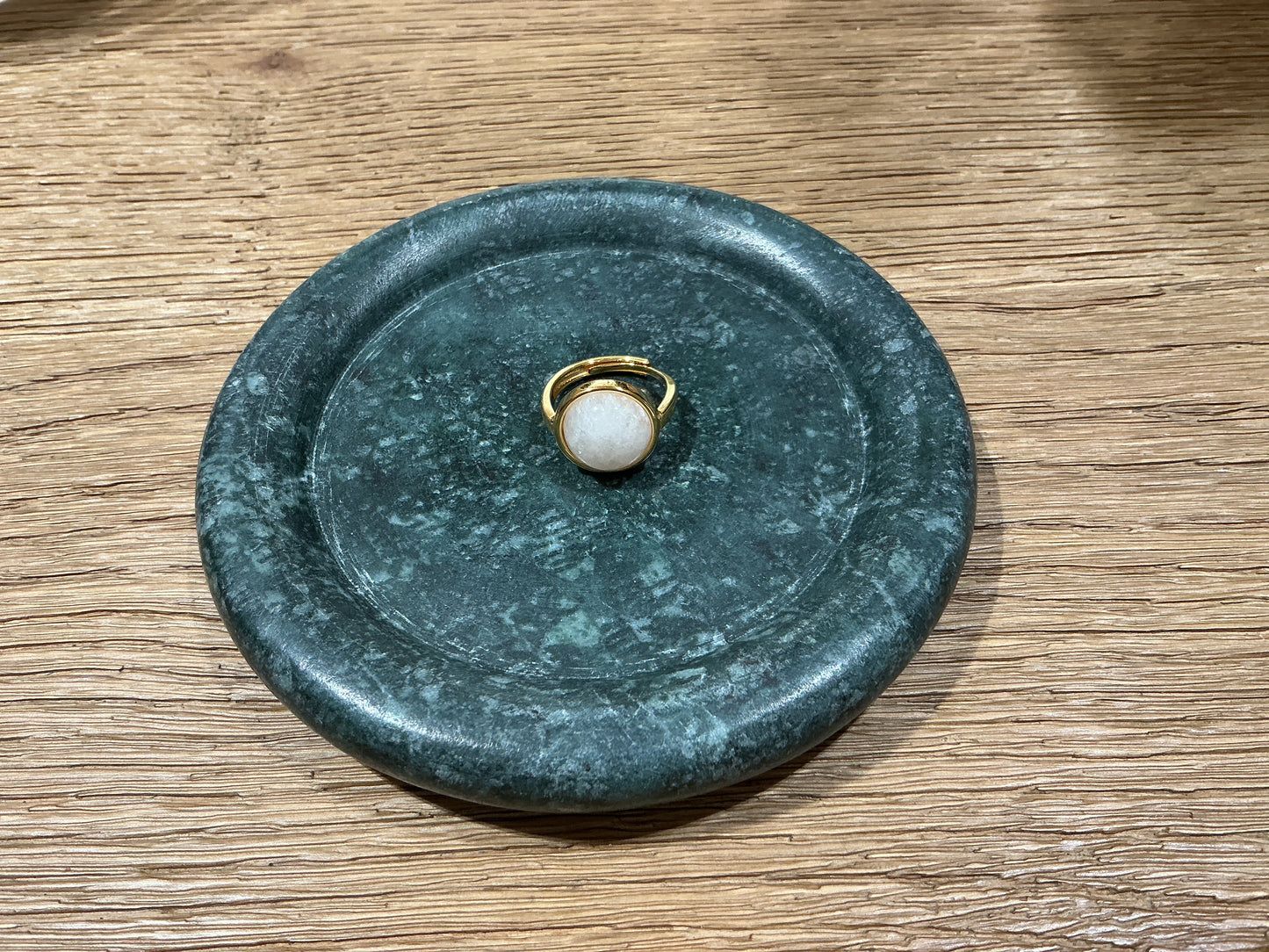 Moonstone adjustable ring