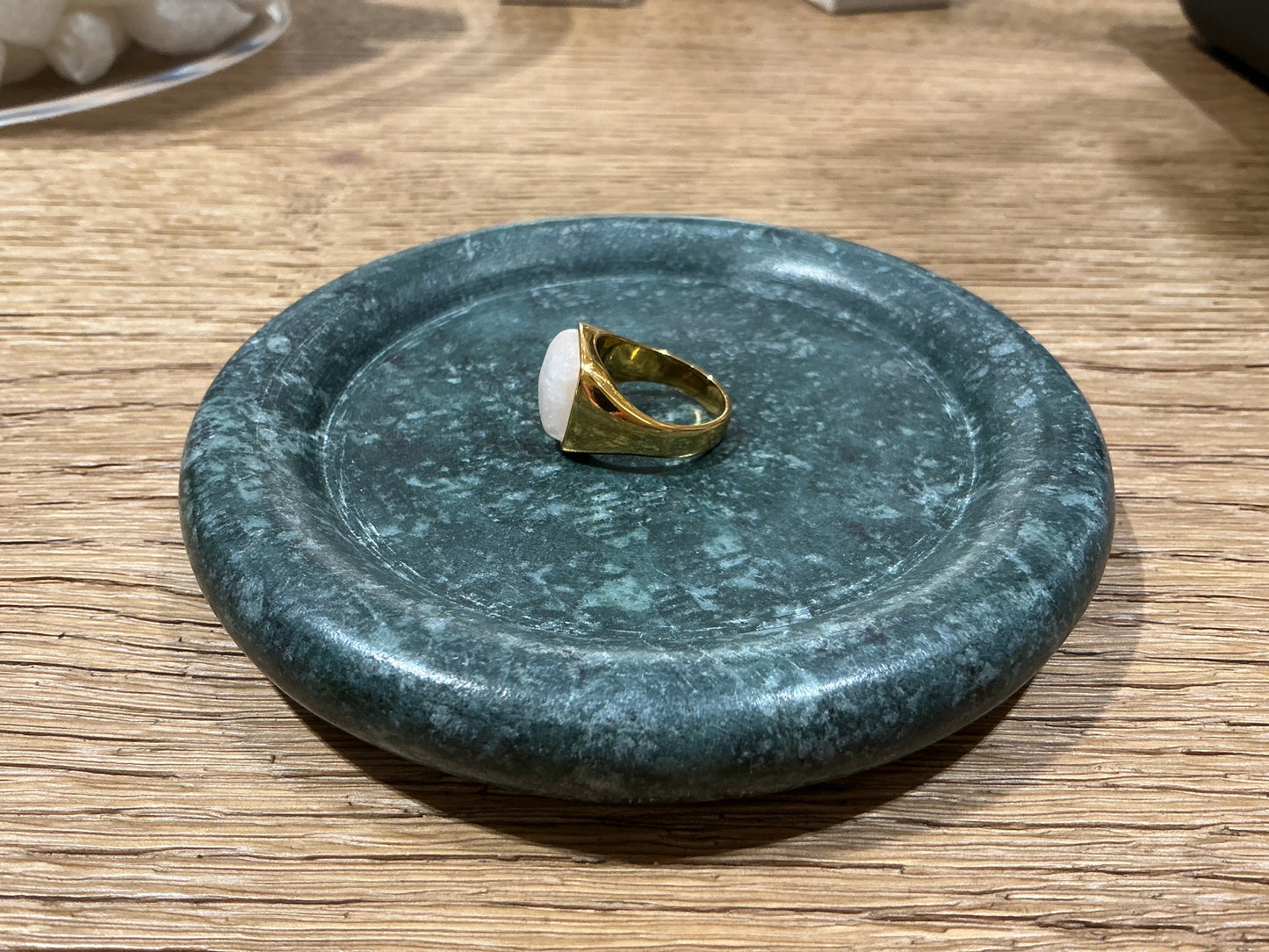 Moonstone square ring