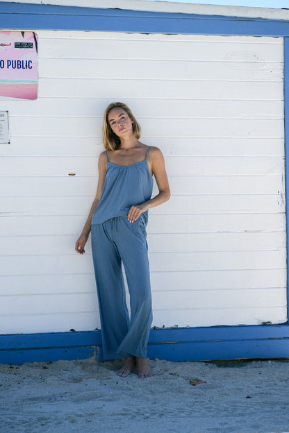 Gisele Printed Modal Cami & Pant PJ Set Duo Stripes