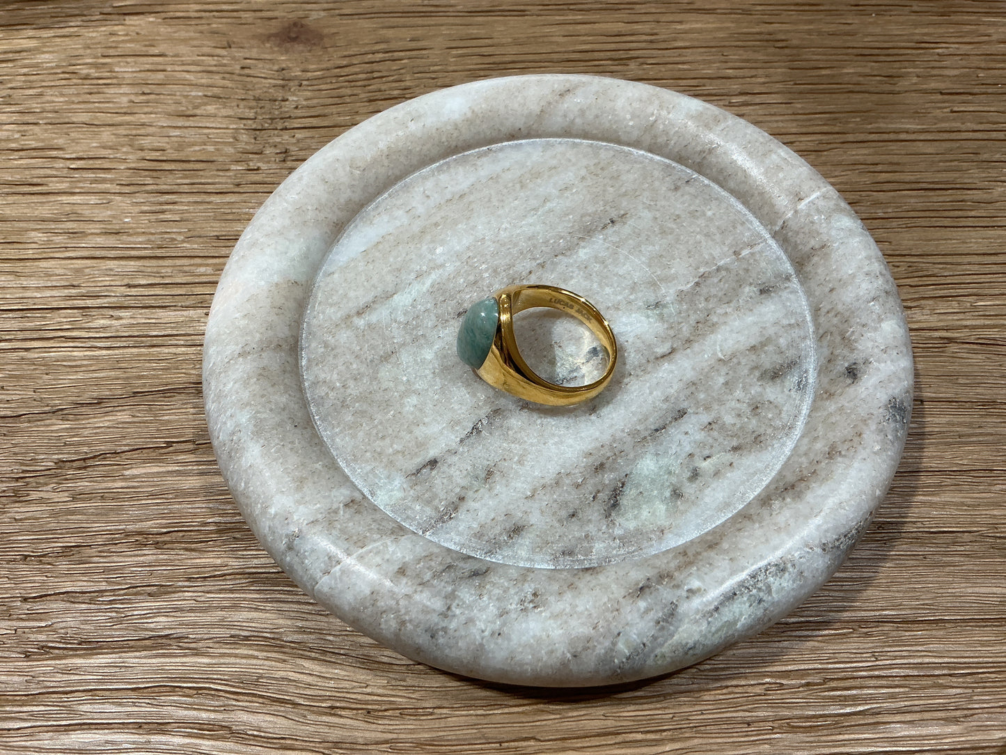 Amazonite oval ring
