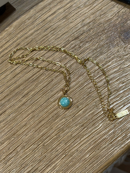 Gold Amazonite Necklace