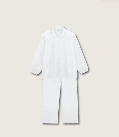 Claudine PJ Set White