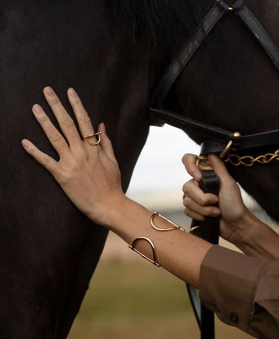 Cheval Bit Cuff Gold