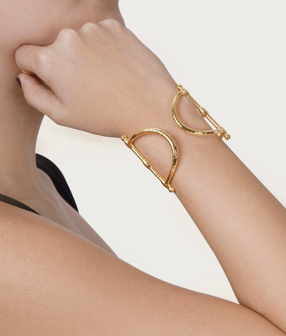 Cheval Bit Cuff Gold