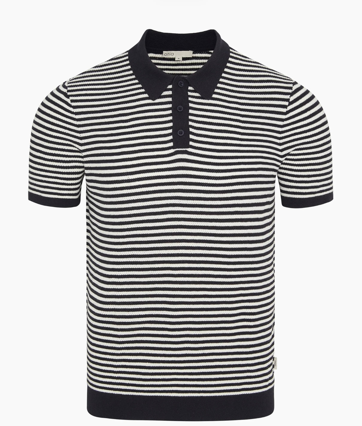 Cotton Textured Knit Polo