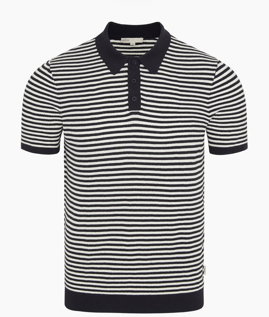 Cotton Textured Knit Polo