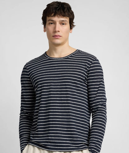 Stretch Linen Jersey Long Sleeve Tee