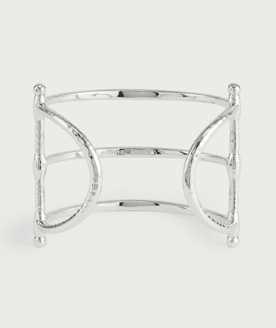 Cheval Bit Cuff, Silver