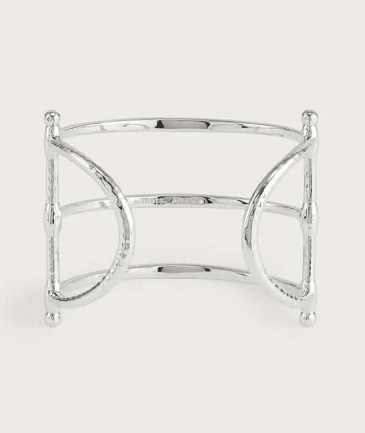 Cheval Bit Cuff, Silver