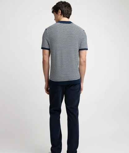 Cotton Textured Knit Polo