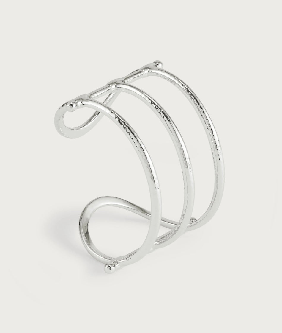 Cheval Bit Cuff, Silver