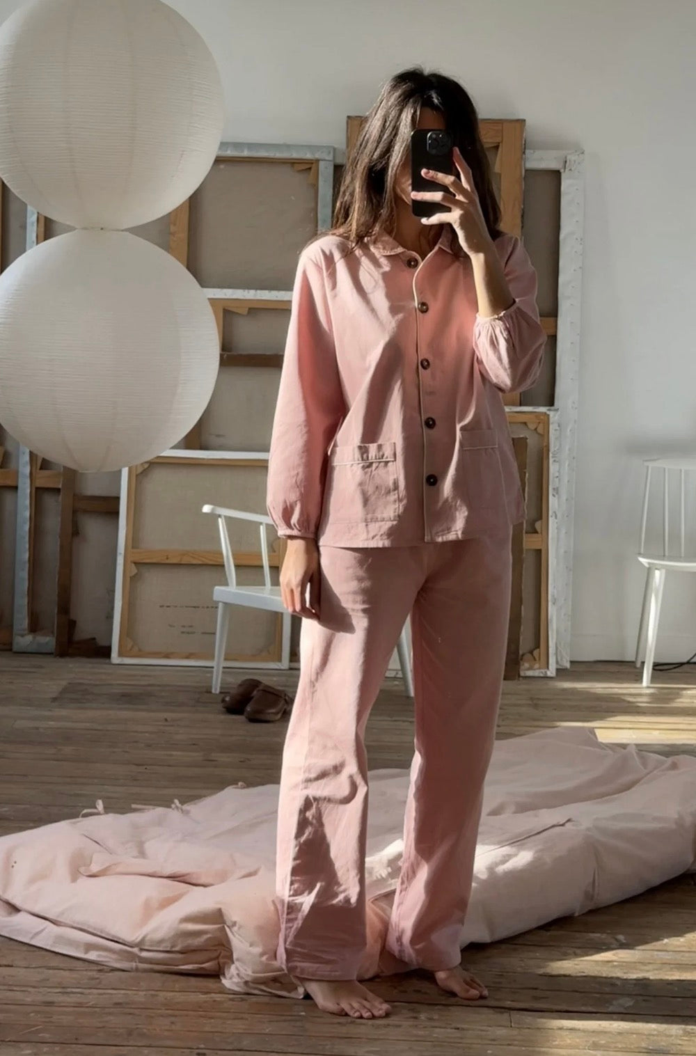 Claudine PJ Set Pink