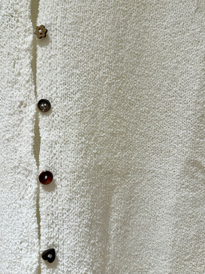 Multi Buttoned Short Sleeve Top