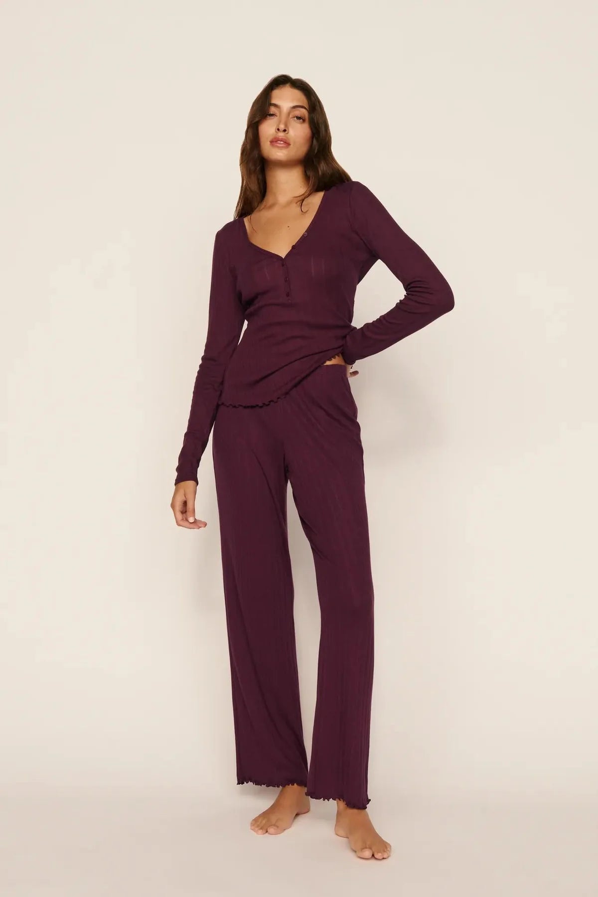 Pointelle Set Wildberry