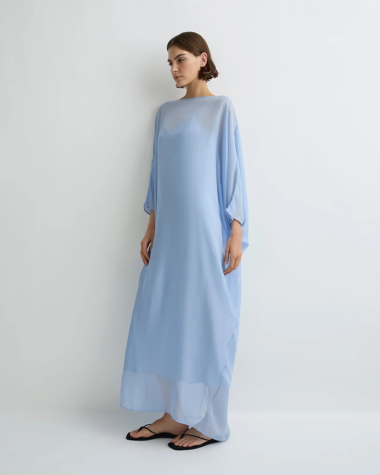 Capri Silk Caftan Dress