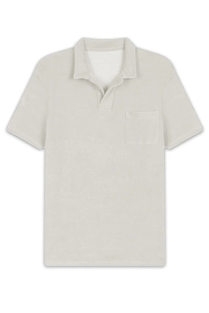 Terry Polo Dark White