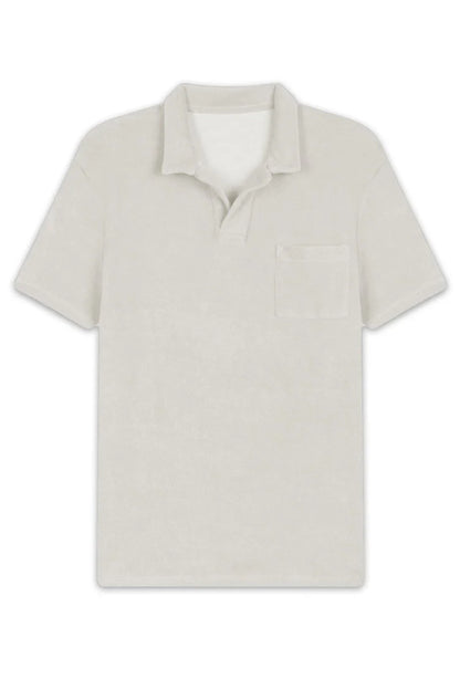 Terry Polo Dark White
