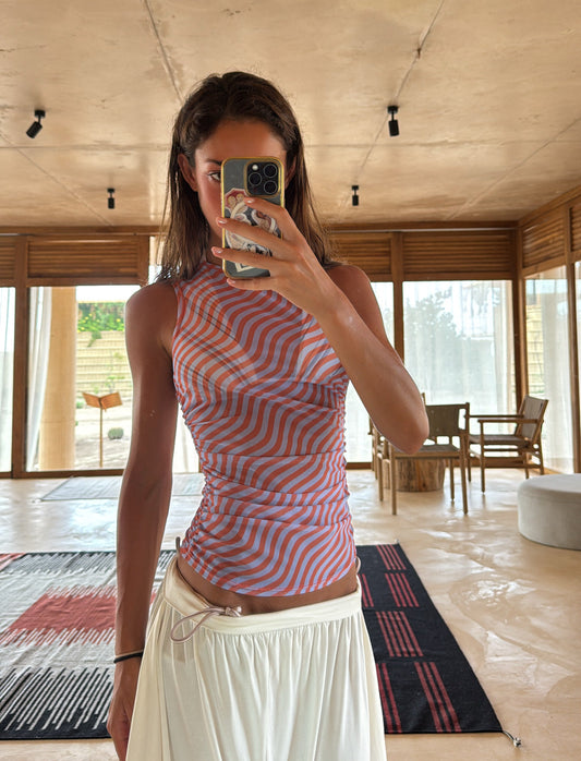 Claudia Tank Top Sunbaked Stripes