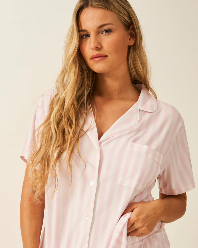 Pink Stripes PJ Set