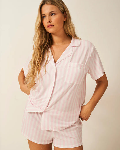 Pink Stripes PJ Set