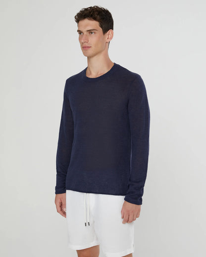 Kevin Crewneck Linen Sweater