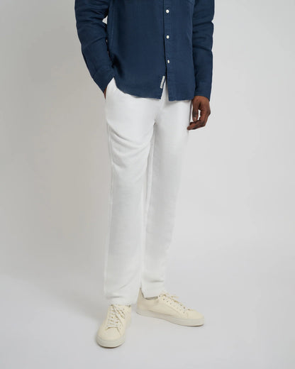 Air Linen Pull-on pant White
