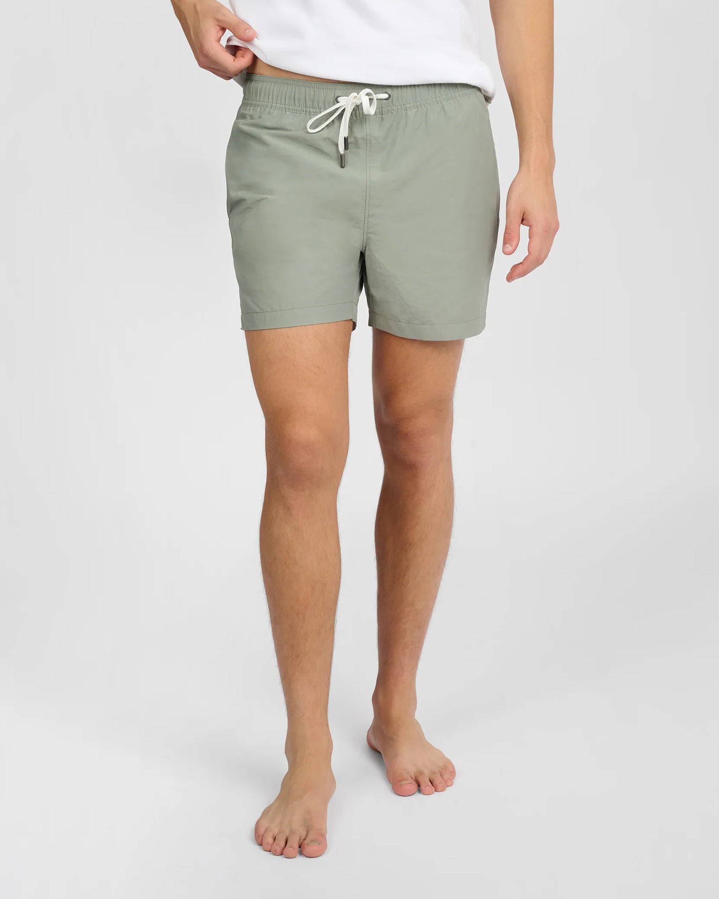Charles Swim Trunk Checkered Green