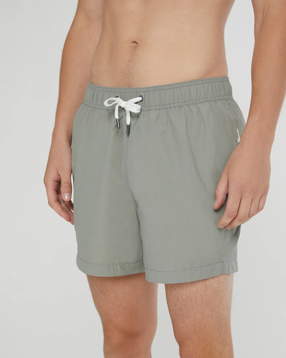 Charles Swim Trunk Checkered Green