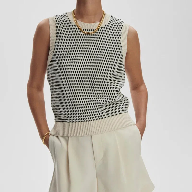Knowles Textured Knit Vest