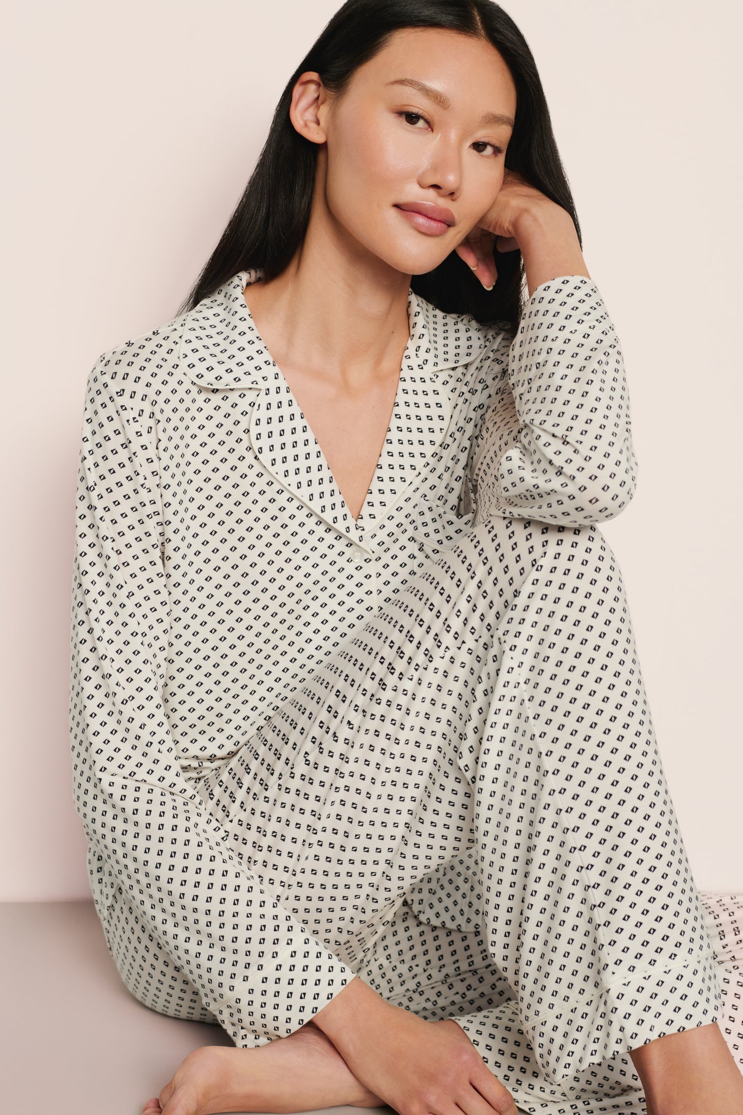 Gisele Printed Pattern Long PJ Set