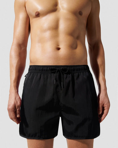 Swim Shorts Satin Twill Black