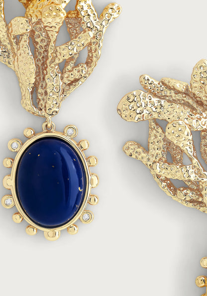 Kelp with Lapis Earrings