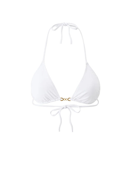 Tasmania White Bikini Top