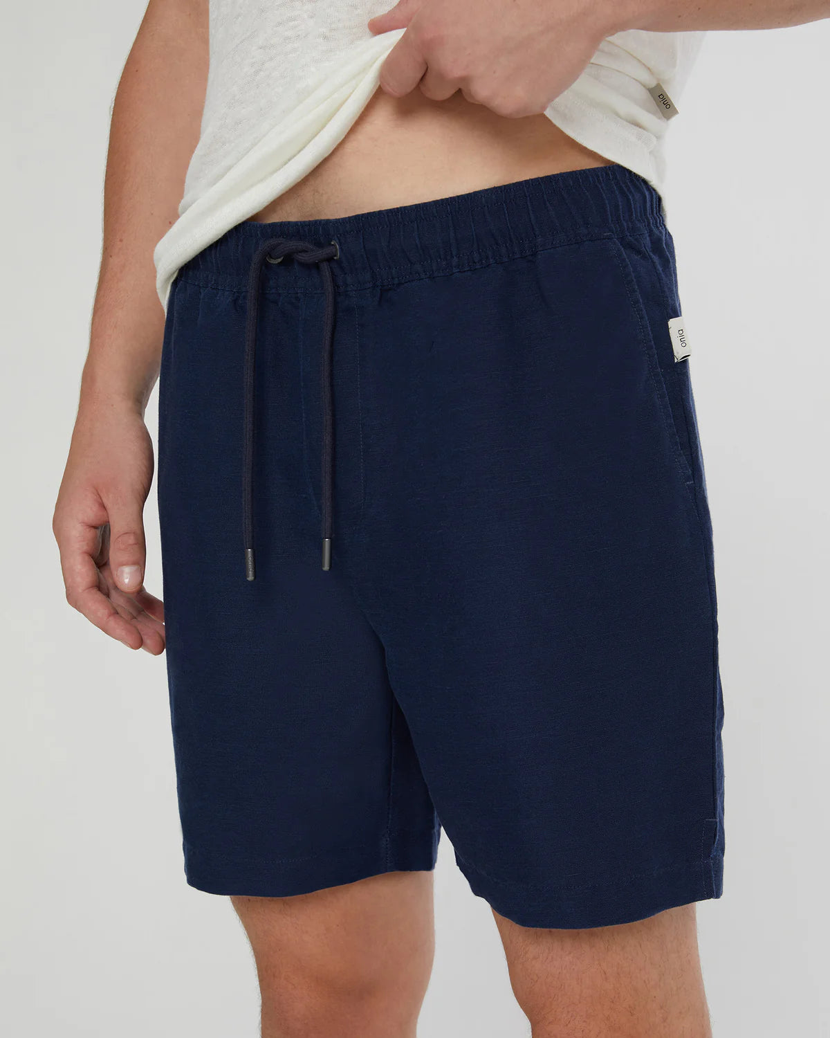 Air Linen Pull-on Short Navy