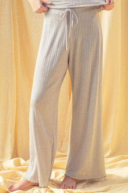 Pointelle Grey Set