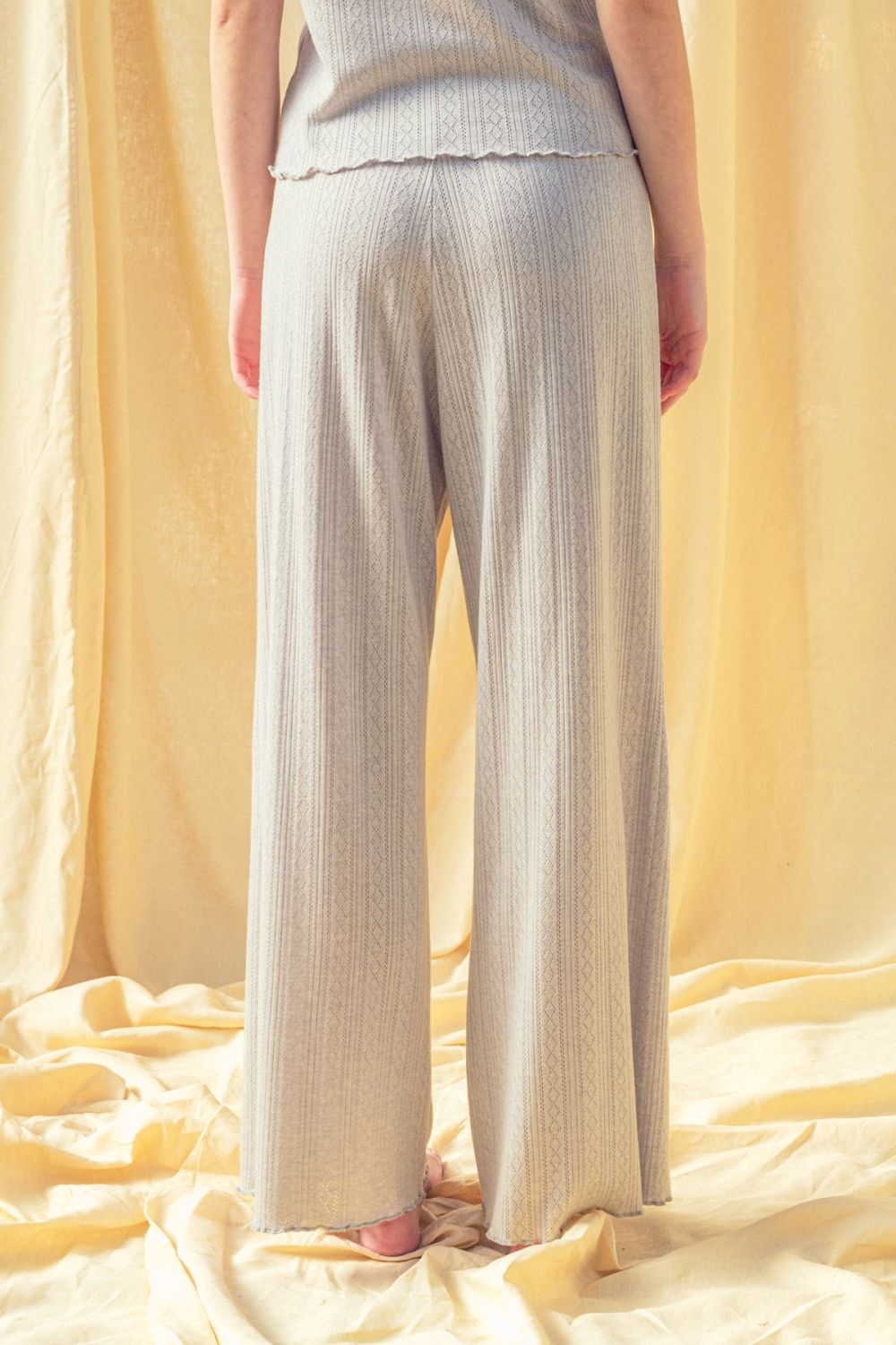 Pointelle Grey Set