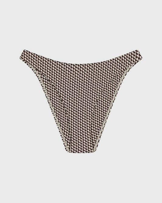 Leya Bikini Bottom Mocha Dot