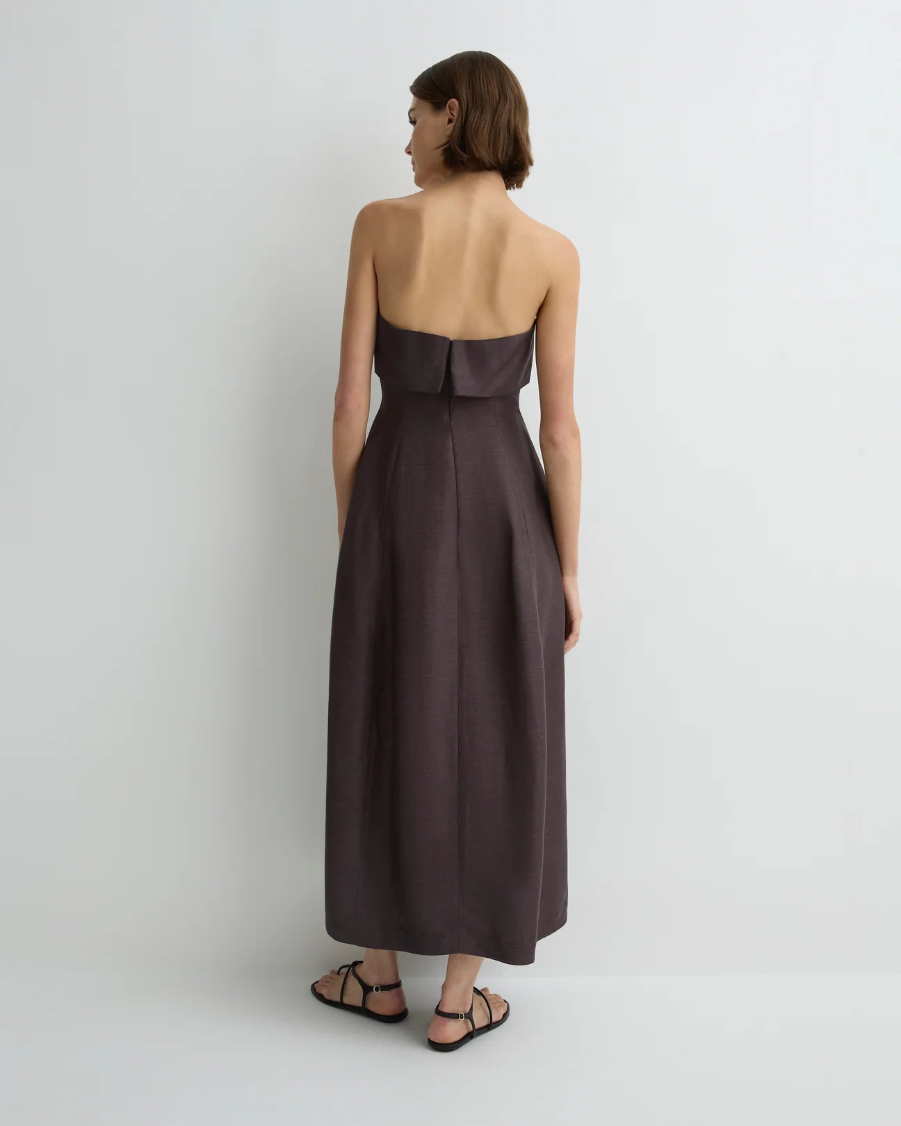 Bormio Bandeau Maxi Dress Mocha