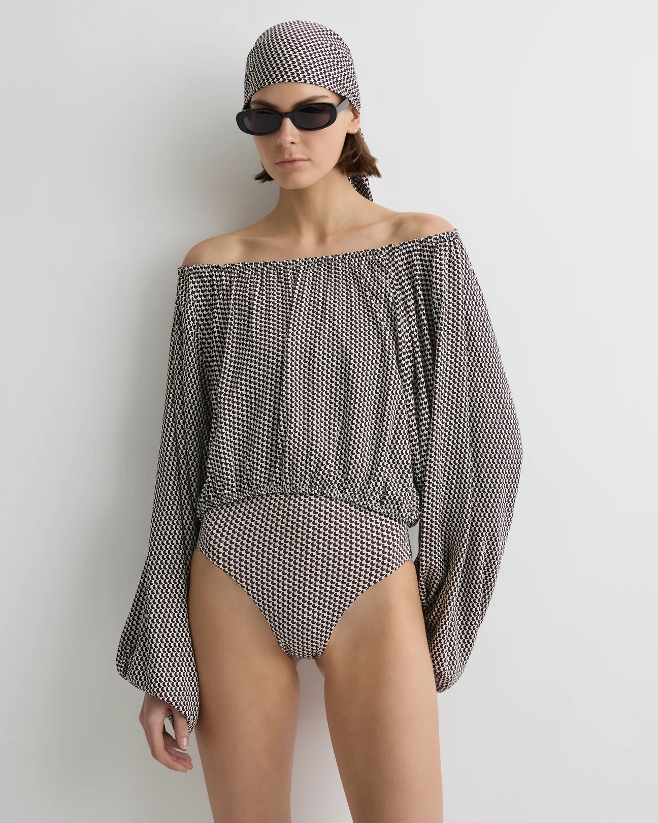 Salema Top Mocha Dot