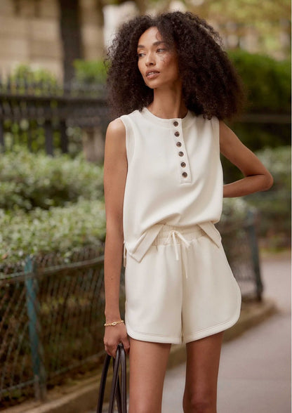 Coulter High-Rise Short 3.5 Pearl