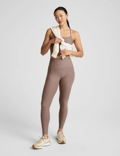Spacedye Caught In The Midi High Waisted Legging Taupe